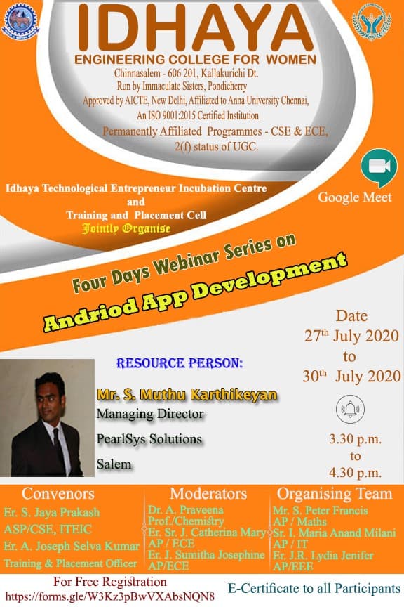 Webinar on Pre Placement Preparation